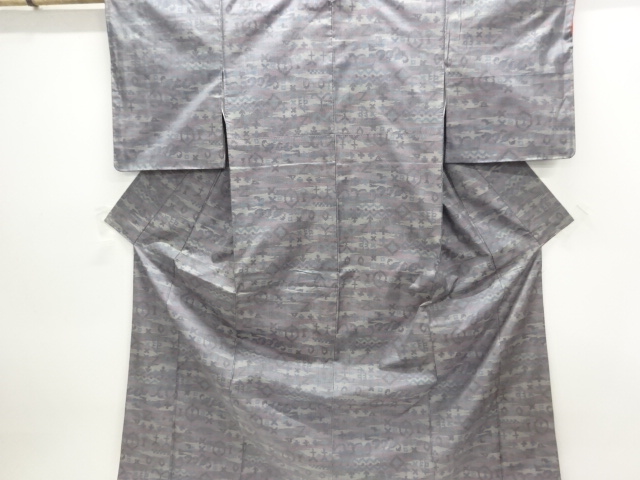 抽象模様織出し本場大島紬着物